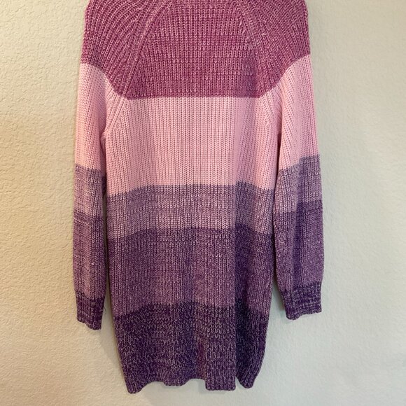Woman Within Plus Size Purple Ombre Cardigan - Picture 8 of 9